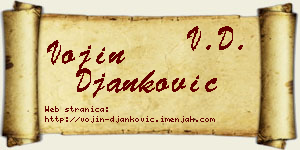 Vojin Đanković vizit kartica